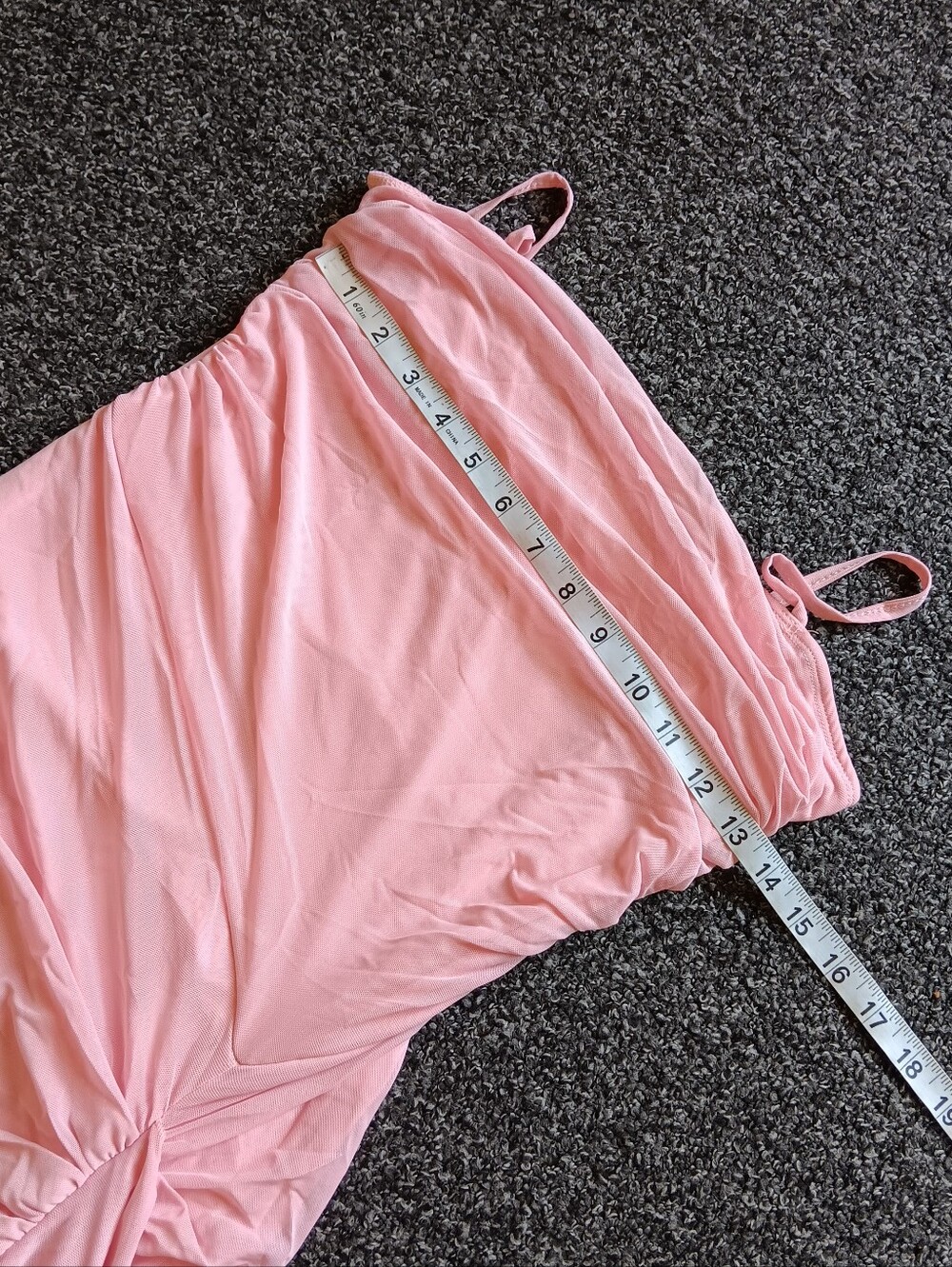 Pink Fairy Ruched Adjustable Spaghetti Strap Slip On Maxi Midi Dress Shein Small - Picture 9 of 11